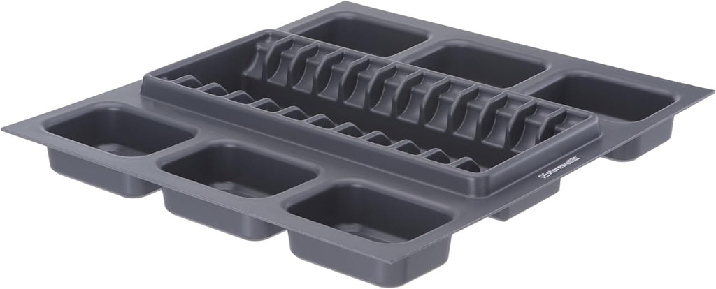 Nest24 – Küchen-Schubladen- Organizer mit 24 stapel- und nestbaren Frischhaltedosen – passend für LocknLock HSM3640. HSM3660. HSM3680 – Gesamtvolumen 18.9 l (47.3 × 51.8 × 20.0 cm)