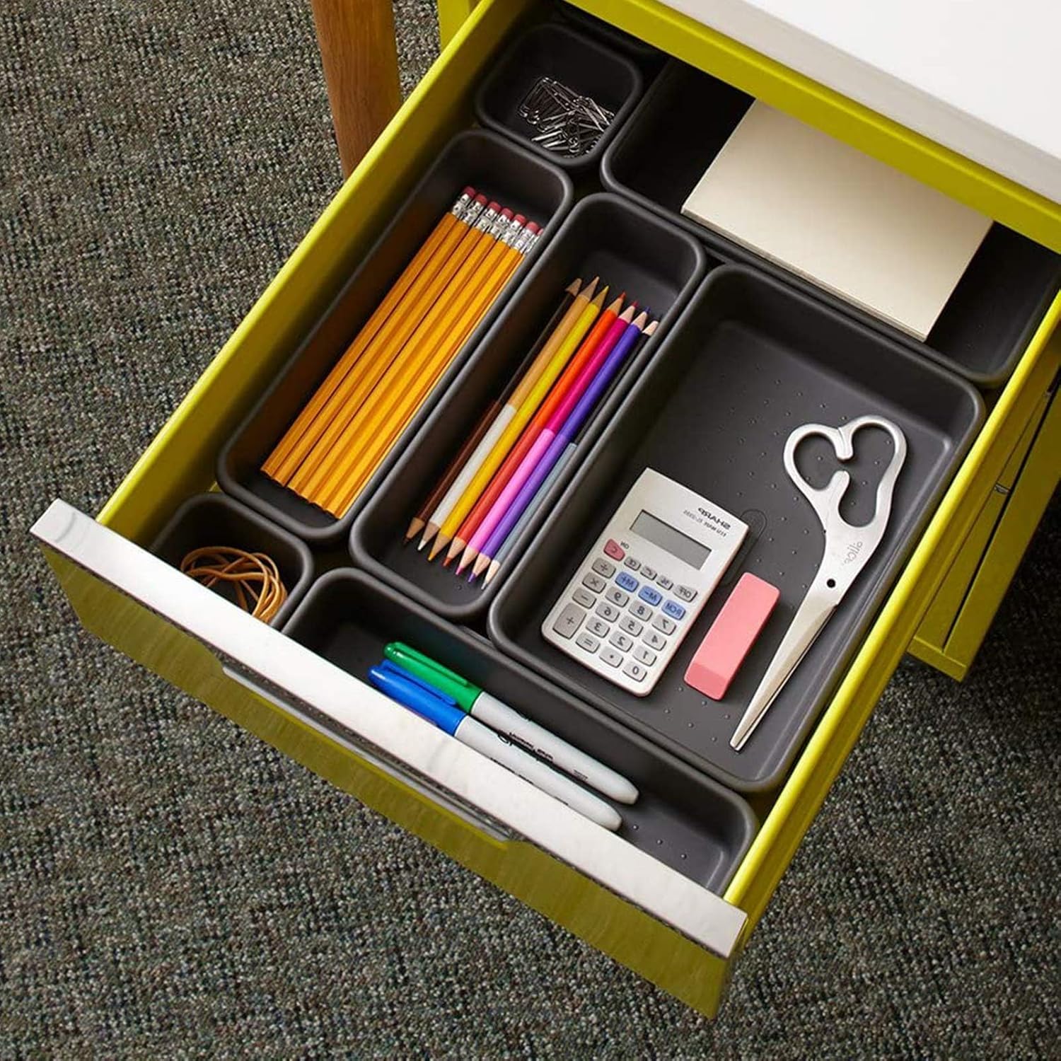 Schubladen Organizer Ordnungssystem.8 Stück Getrennte Schublade Organizer.Oganizer Aufbewahrungsbox für Zuhause.Bade Make-up Organizer.für Büro/Schlafzimmer/Schminktisch/Badezimmer