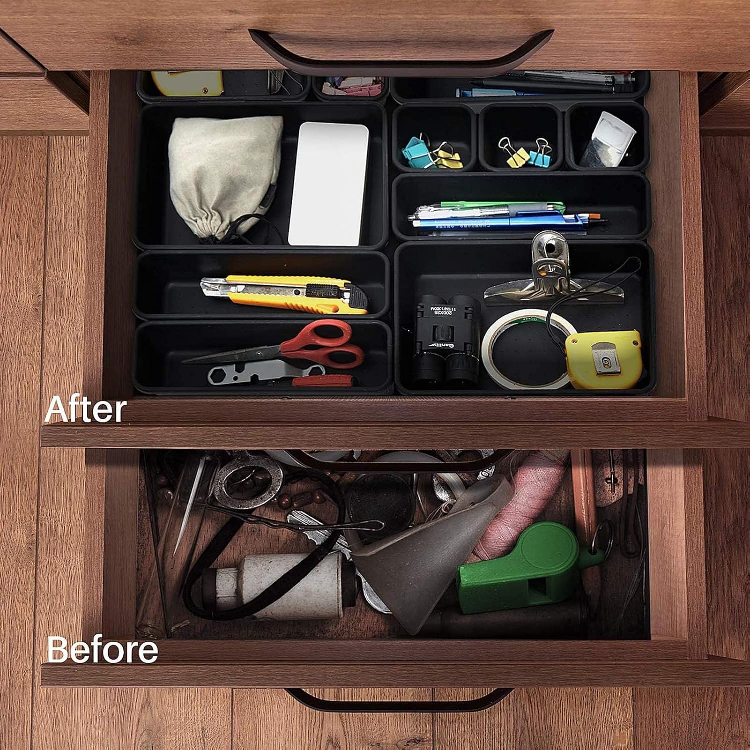 Schubladen Organizer Ordnungssystem.8 Stück Getrennte Schublade Organizer.Oganizer Aufbewahrungsbox für Zuhause.Bade Make-up Organizer.für Büro/Schlafzimmer/Schminktisch/Badezimmer