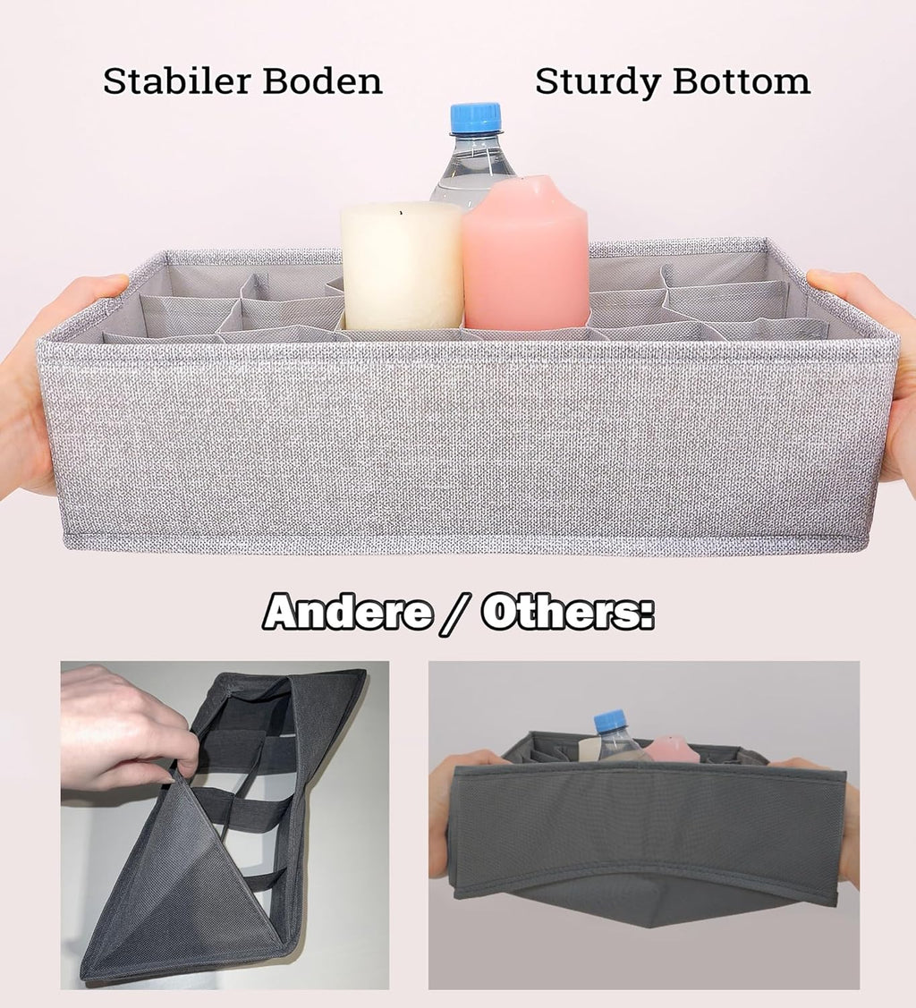 SIMPLE JOY® HEMNES Organizer. Schadstoffgeprüft. DAS ORIGINAL; Stabiler Boden; Schubladen Ordnungssystem für Wickelbedarf. Kinderkleidung. Socken. Unterwäsche; 5er Set. passgenau für ikea Kommode